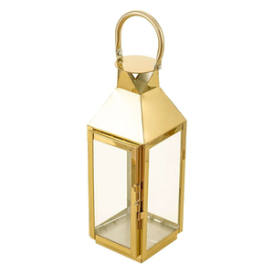 Lanterne à bougie classique en laiton avec finition dorée pour la décoration de la maison, Ramadan, Eid, lanternes vintage, fournitures en gros - Product Image 2