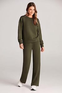 Ensemble de survêtement de jogging 2 pièces pour femme Jimieson Apparel, respirant et léger en polyester/nylon, printemps - Product Image 2