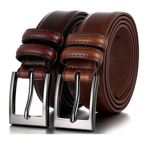 Ceintures en cuir pour hommes, mode décontractée, boucle en alliage réglable, 100% cuir véritable, luxe, service OEM - Product Image 3