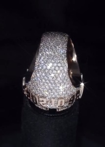 Custom Gold Jewelry Moissanite Letter Name Championship <b>Ring</b> Iced Out Diamonds Letter <b>Initial</b> Name Hip Hop Jewelry for Men - Product Image 4