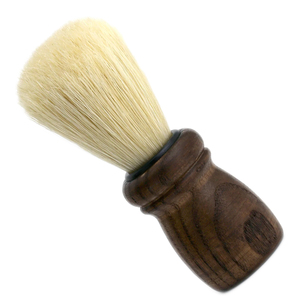 Brosse à raser pour homme en poils synthétiques écologiques avec manche en bois, accessoires de salon, outils de toilettage pour homme, brosse à barbe - Product Image 4