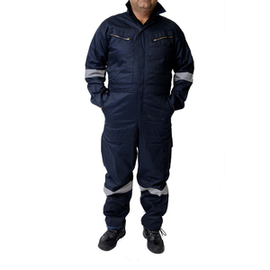 Wholesale Custom Logo Cotton Workwear Coverall Blue <b>Waterproof</b> Anti-Bacterial Construction Worker Uniform Anti-Static Feature - Product Image 5