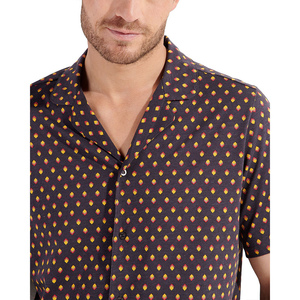 Ensemble de pyjama pour homme 100% coton uni, manches longues, boutons, vêtements de nuit, vêtements de détente avec poches, lavable en machine, tailles S-XL - Product Image 6