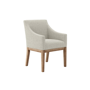 Fauteuil d'appoint moderne et minimaliste, rembourré, avec pieds en bois de chêne et assise en mousse haute densité - Product Image 1