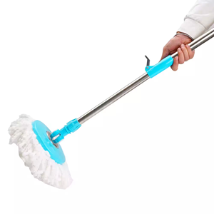 High Quality Microfibre Dry <b>Mop</b> Set Extendable <b>Handle</b> Self-Wringer for Sweeping Dust Hair Debris Homes Offices Hotels Hospitals - Product Image 5