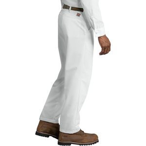 Pantalon de travail pour homme personnalisé, résistant aux taches, blanc, devant plat, 31W X 30L pour vêtements de travail - Product Image 6