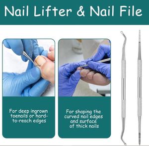 9Pcs Ingrown Toenail Tool Pedicure <b>Kit</b> Stainless Steel Manicure Set <b>Foot</b> <b>Care</b> Tools for Ingrown Nails Cuticles and Nail Repair - Product Image 5
