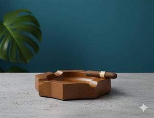 New Design Handmade American Style Wooden Customized Shape Eco-Friendly Tabletop <b>Ashtray</b> for Cigarette Smoking Home Office - Product Image 1