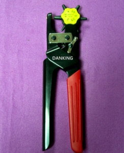 TL0089 Power Savre Leather Hole punch Factory Sale High Carbon Steel Plastic Handle Leather Hole Puncher <b>Pliers</b> Tool for DIY - Product Image 3