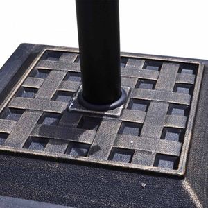 Base per Ombrellone da Giardino Quadrata Resistente da 17,5 Pollici, Capacità 30 Libbre, per Ombrelloni e Basi da Esterno - Product Image 3