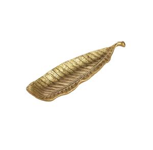 Grand plateau doré en aluminium Ustensiles de cuisine de qualité supérieure Plateau fantaisie Décoration intérieure Plateau d'hôtel de service le plus vendu - Product Image 1