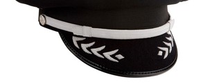 Professional Grade Airline Pilot Cap Gold Braid Strap Black Visor with Signature Wing Emblem - Product Image 2