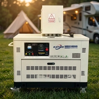 Générateurs à essence silencieux 5/8/10/12/15/20/25KW à prix d'usine avec ATS, étanches, 110/230/380V, générateur au propane GPL