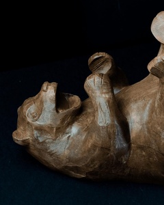 Porte-bouteilles en bois et métal, support à vin en bois, présentoir à vin en bois et métal, porte-bouteilles de vin - Product Image 4
