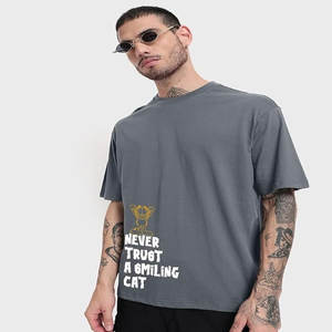 Nueva camiseta informal de moda para hombre, camiseta de manga corta holgada con cuello redondo y estampado Multicolor - Product Image 1