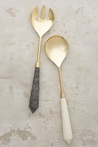 resin <b>spoon</b> fork knife cutlery set dining set kitchen set <b>table</b> set serving set resin handle cutlery time 2 decor - Product Image 4