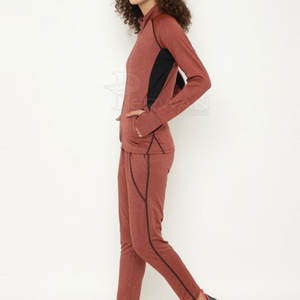 Survêtement en molleton pour femme, hiver, décontracté, à capuche, respirant, uni, écologique, antibactérien, séchage rapide, manches longues, léger - Product Image 3