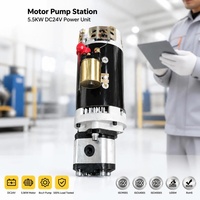 Station hydraulique Junbao DC24V 5.5KW, unité de puissance hydraulique 8cc/r, personnalisée pour les grandes machines complexes