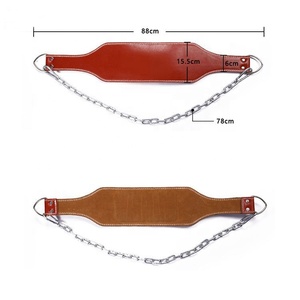 Ceinture de soutien dorsal réglable et robuste pour haltérophilie professionnelle, en cuir véritable écologique, personnalisable - Product Image 3