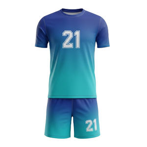 Uniforme de football de qualité supérieure 100% polyester, imprimé, respirant, à séchage rapide, maillot de football unisexe, vêtements d'équipe - Product Image 1