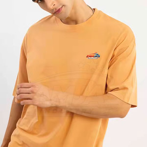 Camiseta extragrande para hombre con logo personalizado impreso, precio económico, 100% algodón, corte holgado, para hacer ejercicio. - Product Image 2