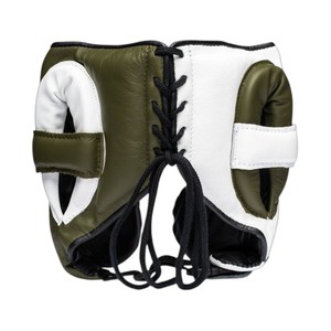 Casque de boxe professionnel Fly avec barre de protection des joues personnalisée, en cuir premium, fermeture auto-agrippante réglable, unisexe - Product Image 2