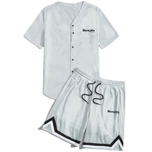 เสื้อยืดและกางเกงขาสั้นชุดเซ็ตผู้ชายสไตล์ฮิปฮอป ผลิตจากผ้าฝ้ายถัก 100% พิมพ์ลายสกรีนสีตามสั่ง ขายส่งปี 2026 เป็นมิตรกับสิ่งแวดล้อม - Product Image 3