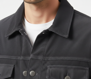 Chaquetas de Mezclilla para Hombre, Estilo Retro Americano, Fabricadas en Fábrica, Servicios OEM, Cuello Camisero, Manga Larga, Ropa de Calle, Cálidas para Invierno - Product Image 4