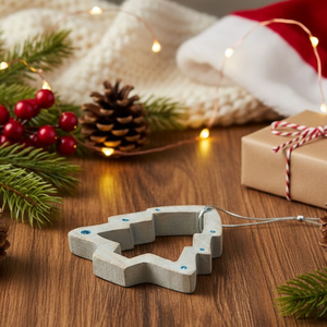 Adorno Colgante de Madera con Forma de Árbol de Navidad, Hermosamente Diseñado y de Alta Calidad |   Set de Regalo Festivo para Decoración Navideña del Hogar con Árbol de Navidad - Product Image 4