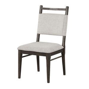 Sedie Laterali Moderne in 2 Pezzi in Noce Scuro con Seduta Imbottita in Poliestere e Legno di Gomma, Arredamento per Sala da Pranzo - Product Image 4