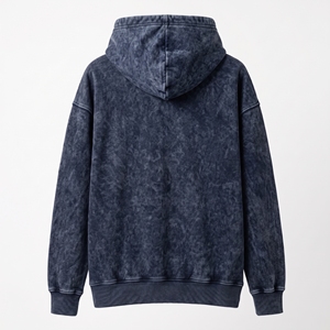 Sweat-shirt à capuche pour homme Dumela, coupe ample, coton délavé, tissu molletonné français, vêtement décontracté pour l'automne, impression de logo sur le devant - Product Image 2