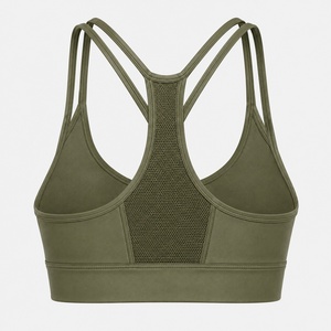 Soutien-gorge de sport personnalisé imprimé en nylon et élasthanne sans couture pour yoga et entraînement, faible MOQ, fournisseur en gros - Product Image 2