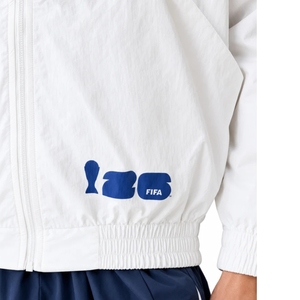 Premium White Woven Nylon <b>Jacket</b> | Official 2026 Tournament Edition Wholesale Sportswear Custom <b>Track</b> & Stadium - Product Image 3