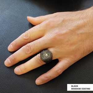 Anillo Masónico BOJ 015 Personalizado de Plata con Diamantes, Anillo de Graduación Universitaria Unisex, Regalo para Fiestas y Ocasiones Especiales, Precio Bajo - Product Image 2