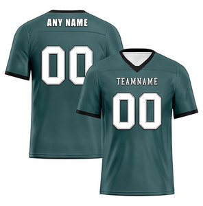 Camiseta de Fútbol Personalizable para Equipo, Cuello en V, Manga Corta, 100% Poliéster, Transpirable, Unisex, Ropa Deportiva para Adultos, Impresión Sublimada - Product Image 1