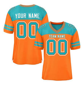 OEM Men's Adult Football <b>Shirts</b> 100% <b>Polyester</b> Breathable Short Sleeve American Football Uniform USA Football Training Jersey - Product Image 3