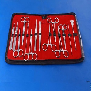 Kit de dissection avancé pour étudiants en médecine et en biologie, 22 pièces, avec manche de scalpel, 11 lames, étui, laboratoire vétérinaire B - Product Image 2