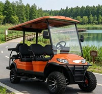 Carrito de Golf Eléctrico A617.4+2G de 6 Plazas para Conducir en Todo Tipo de Terreno y en Carreteras Mojadas