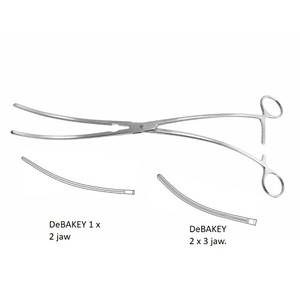 Pinzas abdominales para aorta ZANGER con vástago acutamente curvado de 9.5in (24.1cm) y 12.25in (31cm) ZETOMEDPRO - Product Image 3