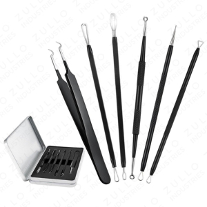Professional Stainless Steel Blackhead Remover Kit Acne Extractor Pore Cleaning Facial Care <b>Tool</b> Set for Face and Nose - Product Image 6