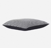 18 x 18 Inch <b>Black</b> Houndstooth Woven Cotton Decorative Throw <b>Pillow</b> Eco-Friendly 400TC Anti-Static Cushion Cover - Product Image 5