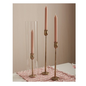 Sophisticated <b>Brass</b> Candle <b>Holder</b> for Home Display Shelf Table Arrangement with Fine Craftsmanship and Lasting Beauty - Product Image 4