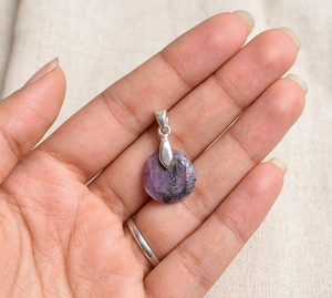 จี้เงินแท้ 925 ประดับทับทิม ทำด้วยมือ - Product Image 1