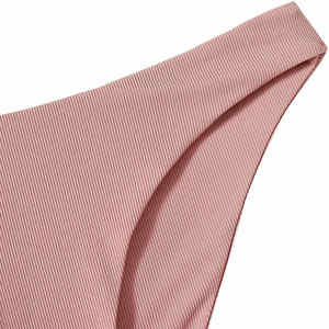 Traje de baño sólido OEM para mujer, conjunto de bikini push-up con patchwork, traje de baño de verano para playa, conjunto de bikini para niñas. - Product Image 4