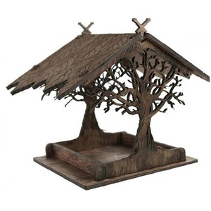 Mangeoire à oiseaux en contreplaqué rustique, style ferme, vente en gros |   Aqdus Saleem - Product Image 4