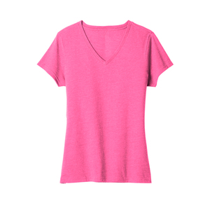 Fabricante de Camisetas con Cuello en V para Mujer, Tela Jersey Ligera, Manga Corta, Camiseta Básica, Proveedor Mayorista OEM - Product Image 5
