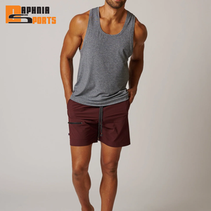 Débardeur de sport côtelé en coton respirant et anti-boulochage à séchage rapide pour homme, grande taille, avec logo personnalisé - Product Image 3