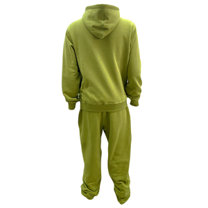 <b>Men</b> Hooded Tracksuit Full Length Solid Color Casual Wear With Side Pockets Breathable Cotton Autumn Style - Product Image 2