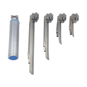 ชุดเครื่องมือส่องกล่องเสียงแบบ LED สแตนเลสสตีล ได้รับการรับรองมาตรฐาน CE พร้อมใบมีดตรง 4 ใบ สำหรับการใส่ท่อช่วยหายใจในโรงพยาบาลและสัตว์ โดย Tegra - Product Image 4