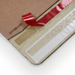 Boîte d'expédition rectangulaire en carton ivoire avec logo personnalisé, emballage cadeau en carton, impression offset, design quadricolore - Product Image 4